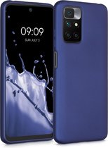 kwmobile telefoonhoesje voor Xiaomi Redmi 10 (2021 / 2022) - Hoesje voor smartphone - Back cover in metallic blauw