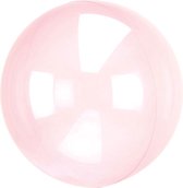 Anagram Folieballon Clearz Crystal Clear 46 Cm Transparant Zalm