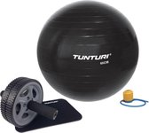 Tunturi - Fitness Set - Trainingswiel - Gymball Zwart 65 cm