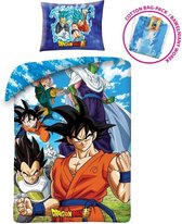 Dragon Ball Z Dekbedovertrek Son Goku - Eenpersoons - 140 x 200 cm  - Katoen