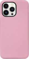 ADEL Siliconen Back Cover Softcase Hoesje Geschikt voor iPhone 13 Pro - Roze