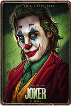 Retro Muur Decoratie uit Metaal The Joker 20x30cm DU-6850