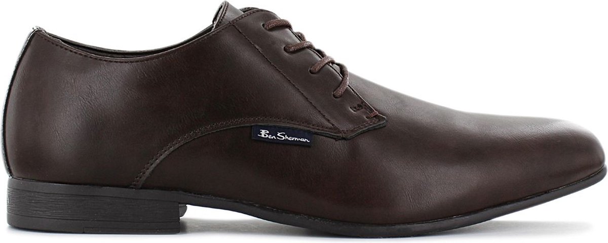 BEN SHERMAN Amersham - Heren Business schoenen Veterschoenen Oxford Bruin BEN3155-CHOC - Maat EU 43 UK 9