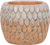 Kolibri Home | Marrakesh bloempot - Oranje cementen sierpot Ø9cm