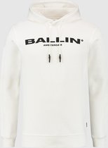 Ballin Amsterdam -  Heren Regular Fit   Hoodie  - Wit - Maat XS