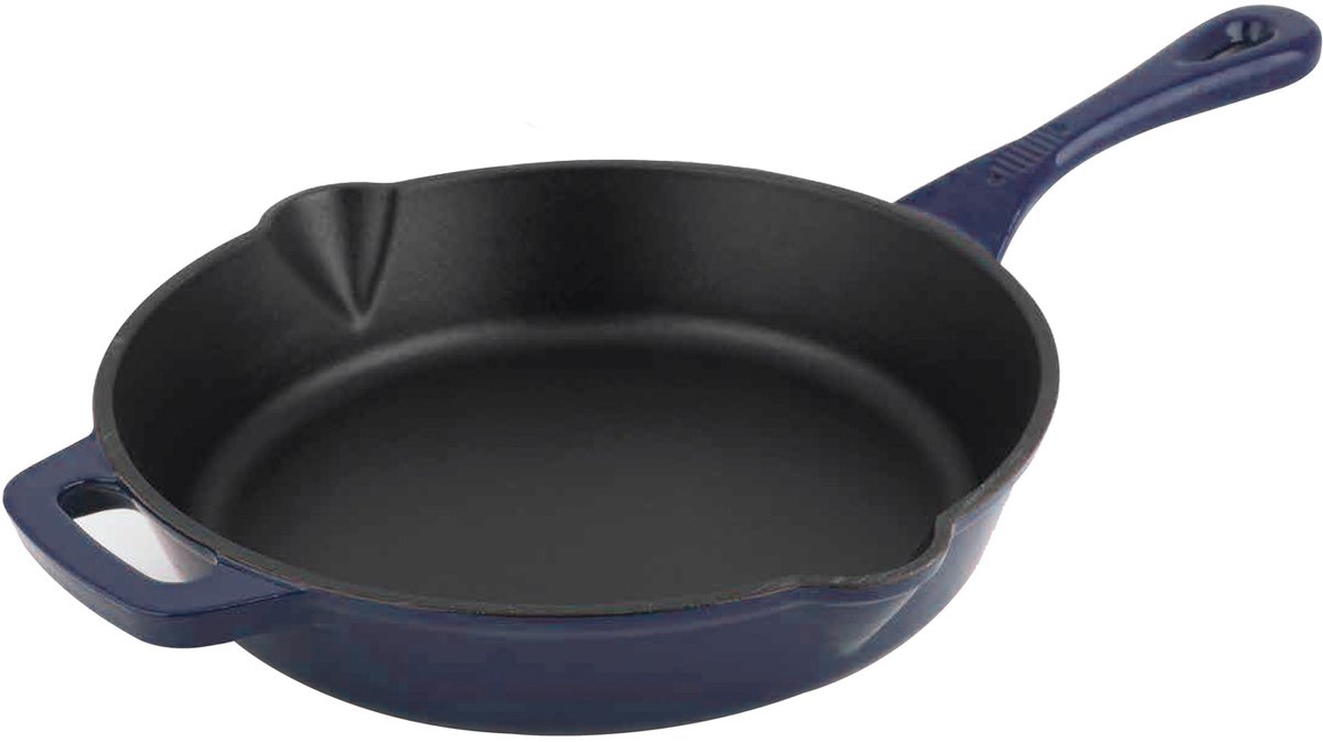 Alpen Gietijzeren Braadpan 26 cm - blauw 079673 Carl Schmidt Sohn