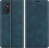 Cazy Samsung Galaxy M52 Hoesje - Portemonnee Book Case - Kunstleer - Blauw