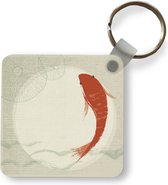 Sleutelhanger - Uitdeelcadeautjes - Een illustratie van een oranje vis - Plastic