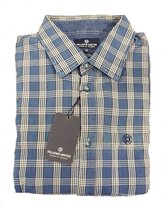 Fellows United Overhemd Blauw Ruitpatroon