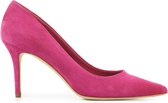 Lina Locchi Pumps / Stiletto Dames / Damesschoenen - Suède    -  hoogte 8 cm - L1126 - Roze - Maat 38