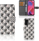 Wallet Book Case OPPO A54 5G | A74 5G | A93 5G Smartphone Hoesje Salamander Grey