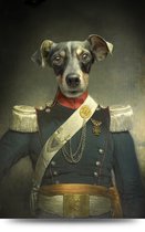 Maison de France - Canvas Hondenportret jack russel - heer - canvas - 100 x 150 cm
