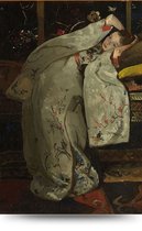 Maison de France - Canvas Meisje in witte kimono - breitner - canvas - 40 x 60 cm