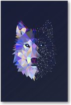 Abstracte Wolf - 1500 Stukjes puzzel voor volwassenen - Minimalist - Dieren