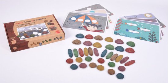 EDX - Regenboog kiezels (Rainbow Pebbles) Biologisch afbreekbaar - (36 stuks)