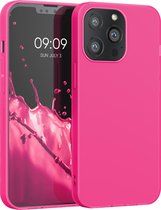 kwmobile telefoonhoesje voor Apple iPhone 13 Pro - Hoesje voor smartphone - Back cover in neon roze