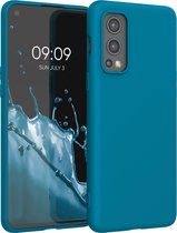 kwmobile telefoonhoesje voor OnePlus Nord 2 5G - Hoesje voor smartphone - Back cover in Caribisch blauw