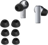 kwmobile 6x cover voor in-ear oortjes geschikt voor Huawei FreeBuds Pro - Vervangende oordopjes van siliconen in zwart - 3 maten