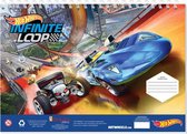 kleur- en stickerboek Infinite Loop 23 x 33 cm blauw