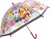 kinderparaplu Paw Patrol meisjes 45 cm polyester transparant