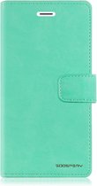 Telefoonhoesje geschikt voor Apple iPhone 13 - Blue Moon Diary Wallet Case -Turquoise