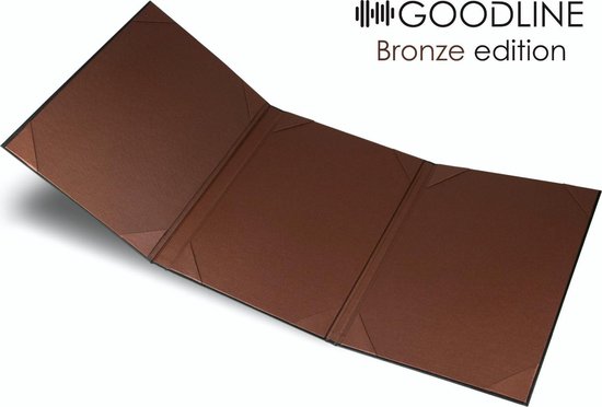 Goodline® Luxe Metallic Bronzen Trouwakte Map 3x A4 Bronze Edition Bol 0851