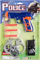 politieset Military Serie junior blauw/oranje 7-delig