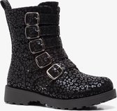 Blue Box meisjes biker boots met luipaardprint - Zwart - Maat 32