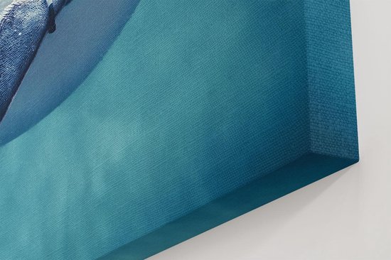 Artaza Peinture sur Toile Pingouin Nage dans l' Water - 80x120 - Groot - Tableau sur Toile - Impression sur Toile