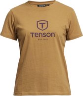 Tenson Core Tee W - T-shirt - Dames - Licht Bruin - Maat S