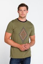 J&JOY - T-shirt Mannen Manitoba Loden Green