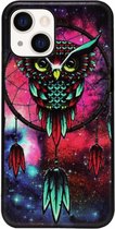 ADEL Siliconen Back Cover Softcase Hoesje Geschikt voor iPhone 13 - Uil