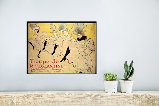 Mademoiselle Eglantine's Troupe - Peinture de Henri de Toulouse-Lautrec Poster 40x30 cm - small - Tirage photo sur Poster (décoration murale salon / chambre)