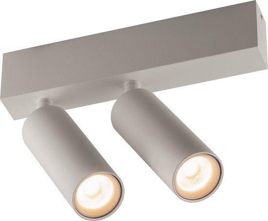 Plafonnier LED design noir ou blanc orientable 2x4W module 360 lumen