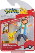 pokemon battle feature 4.5 inch figure ash and pikachu
