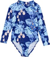 Snapper Rock - UV Zwempak voor meisjes - Lange mouw - Mango Tango - maat 104-110cm