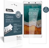 dipos I 2x Pantserfolie helder compatibel met Nokia 7 Beschermfolie 9H screen-protector