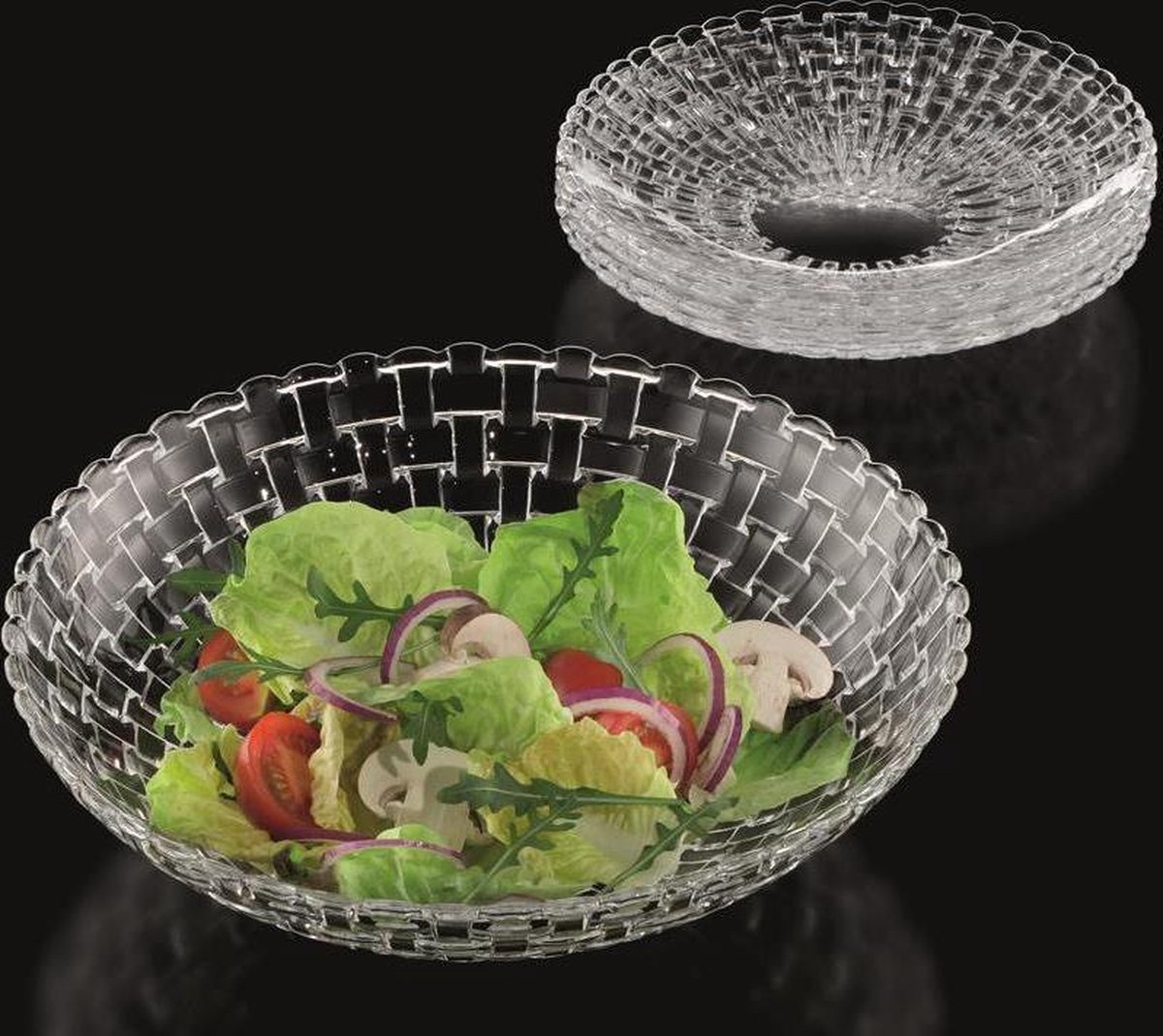 Set De 2 Bols Nachtmann Bossa Nova – Cristal, Diamètre 21 Cm – Neuf Sous Boîte
