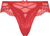 Hunkemöller Dames Lingerie Brazilian Claire  - Rood - maat XL