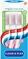 Aquafresh Tandenborstel - Clean & Flex - Medium - 3 stuks