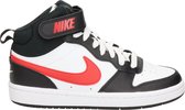 Nike Court Borough Mid kids sneakers - Wit rood - Maat 35,5