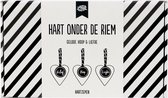 100% Leuk - Hart onder de riem pakket - Geloof hoop liefde - Hart zeepje
