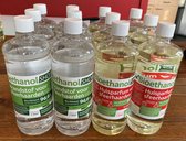 KieselGreen 12 Liter Bio-Ethanol 6x Kerst Aroma en 6x Geurloos - Bioethanol 96.6%, Veilig voor Sfeerhaarden en Tafelhaarden, Milieuvriendelijk - Premium Kwaliteit Ethanol voor Binn