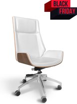 Rotterdam - Chaise de bureau Eames - Wit/ Marron