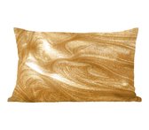 Sierkussens - Kussen - Een gouden achtergrond met glitters - 50x30 cm - Kussen van katoen