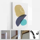 Onlinecanvas - Schilderij - Creatieve Minimalistische Handgeschilderde Illustraties Wanddecoratie. Ansichtkaart Brochureontwerp Art Verticaal - Multicolor - 80 X 60 Cm