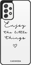 Samsung a52s hoesje - Enjoy life | Samsung Galaxy A52 5G case | Hardcase backcover zwart