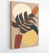 Abstracte kunst natuur achtergrond vector. Modern shape line art behang 3 - Moderne schilderijen – Verticaal – 1936342705 - 40-30 Vertical