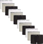 Tommy Hilfiger 12-pack boxershorts trunk zwart/wit/grijs