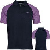 Mission Exos Cool SL Navy & Purple - Dart Shirt - M